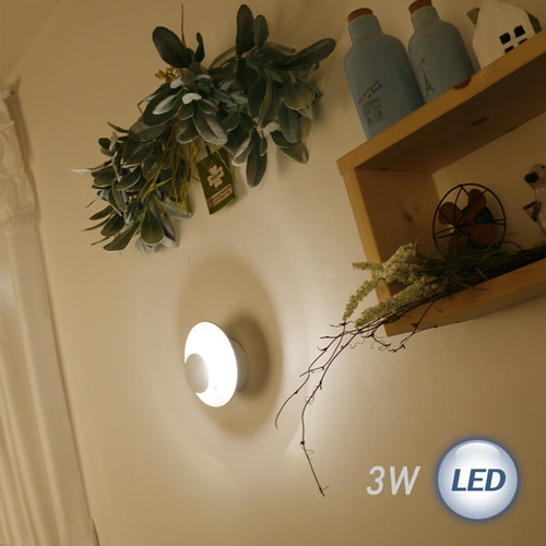 (FL) LED 더블원형 간접벽등 3W 벽등보조등/무드등/실내벽등/인테리어등