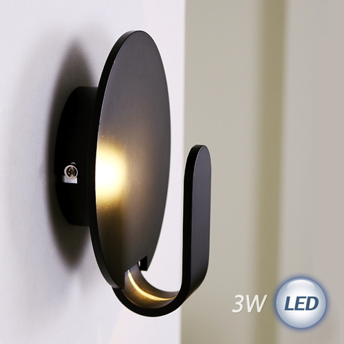 (FL) LED 원형 간접벽등 3W 벽등보조등/무드등/실내벽등/인테리어등