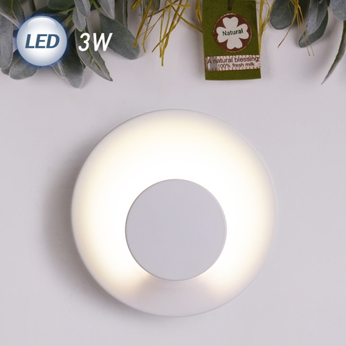 (FL) LED 더블원형 간접벽등 3W 벽등보조등/무드등/실내벽등/인테리어등